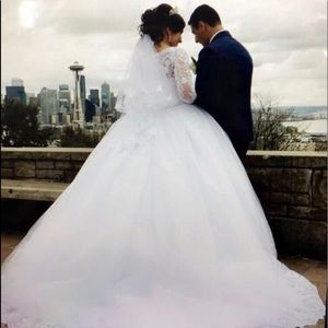 Handcrafted wedding dress from Europe